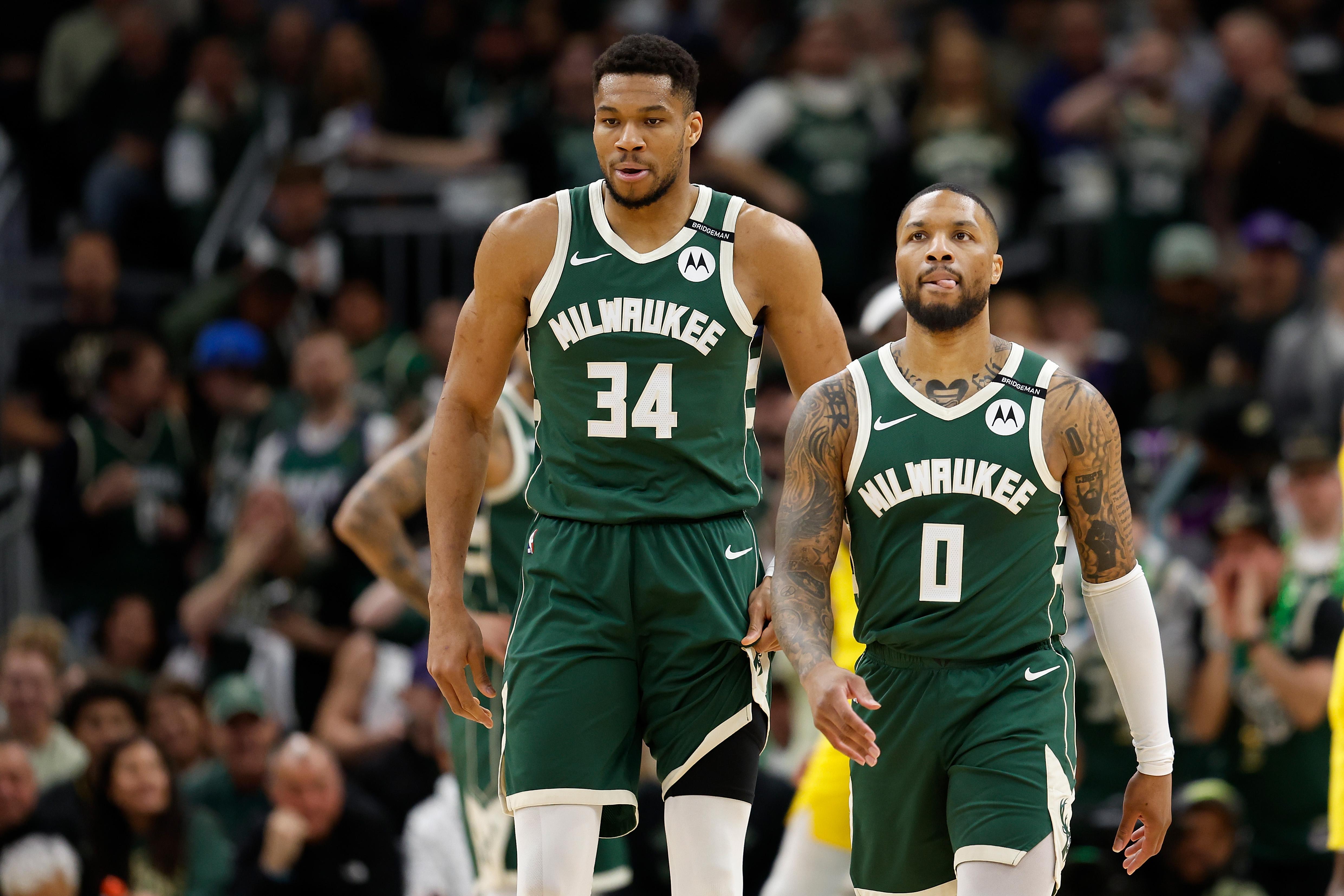 字母哥安迪杜甘普(Giannis Antetokounmpo)或步列拿特(Damian Lillard)後塵離開公鹿。(美聯社)