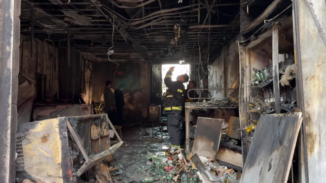 遼寧省遼陽三里廚娘飯店今年4月發生造成22死3人受傷的重大火災事故(網上圖片)