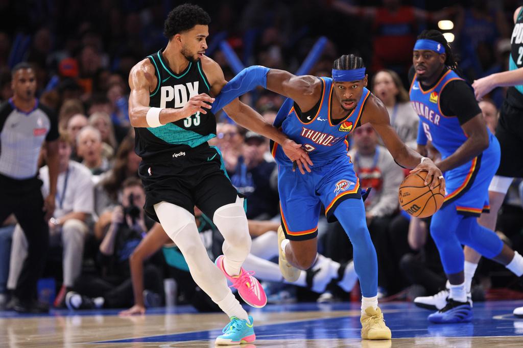 「SGA」基爾謝奧斯阿歷山大(Shai Gilgeous-Alexander)帶領雷霆經常大勝。