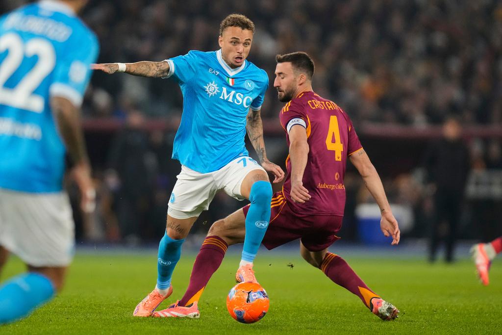 拿玻里1:0贏羅馬。(美聯社)