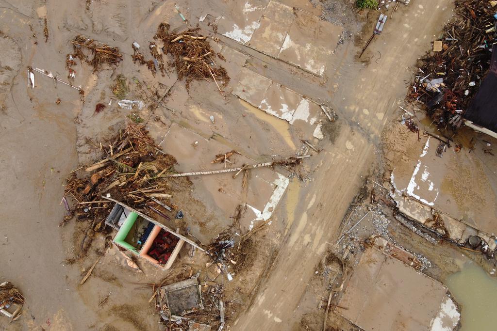 印尼遭遇罕見氣旋引發的水災。(美聯社)