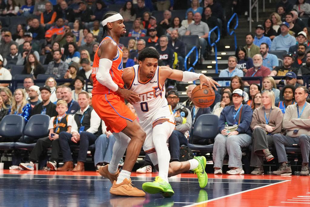 雷霆138:89大勝太陽。(美聯社)