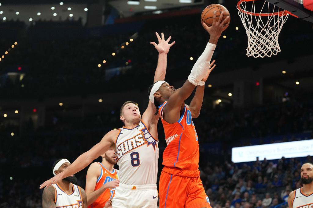 雷霆138:89大勝太陽。(美聯社)