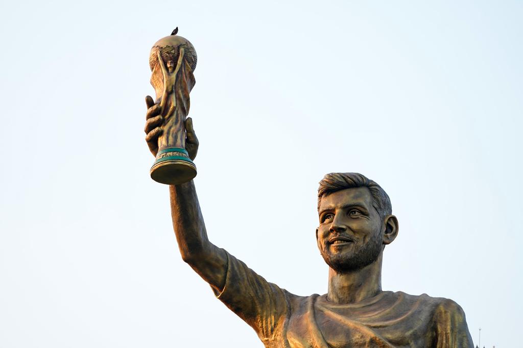 加爾各答的美斯雕像。(美聯社)