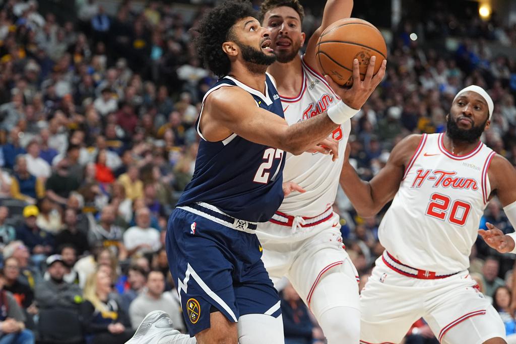 金塊加時128:125擊敗火箭。(美聯社)