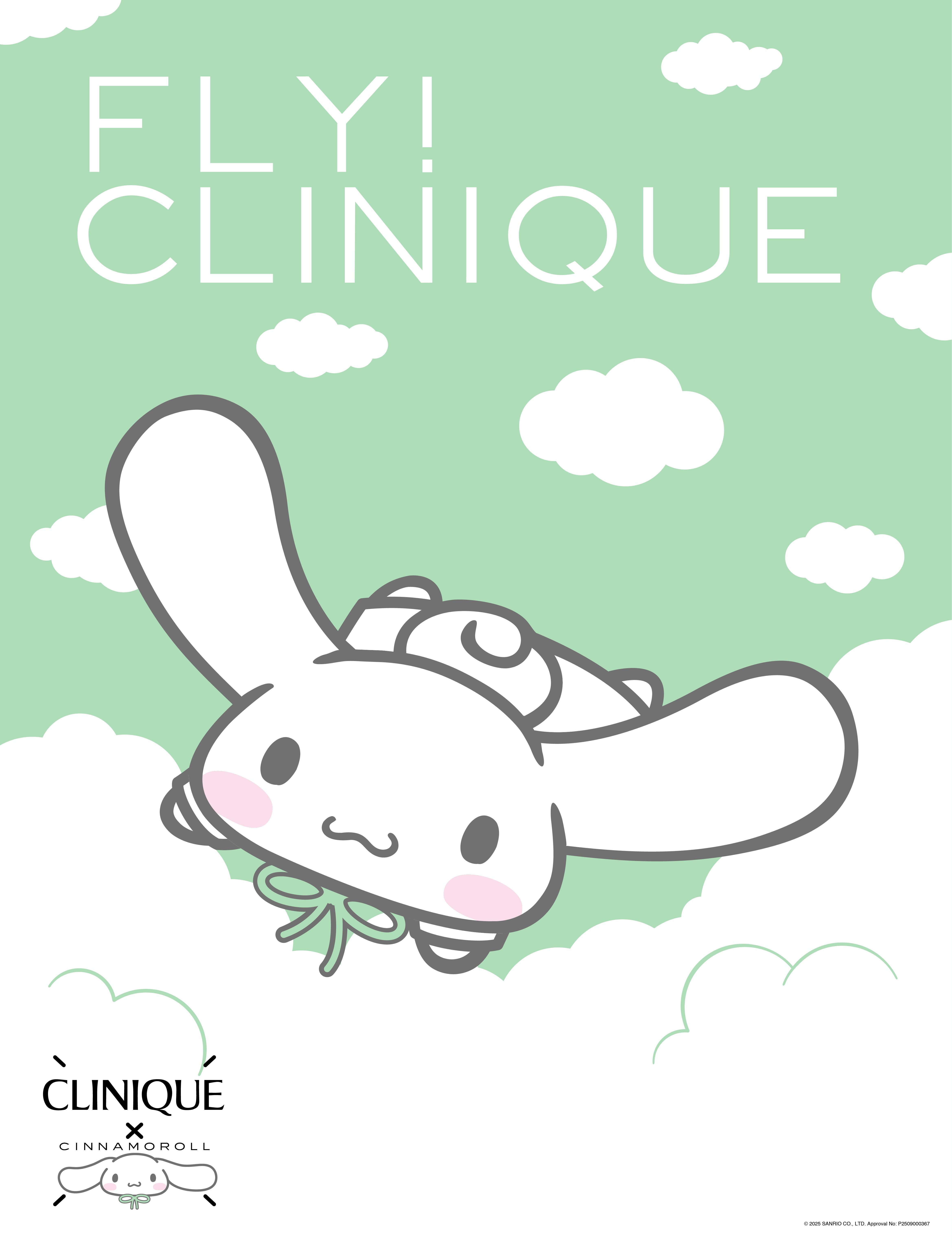 Cinnamoroll化身成Clinique專業美容顧問