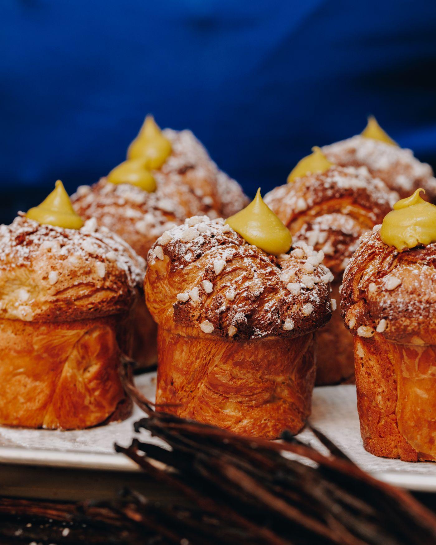 開心果聖誕牛角酥麵包($48)