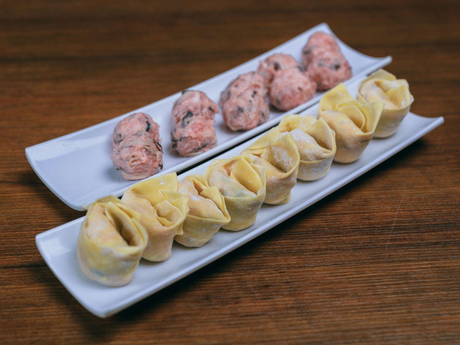 蛇王菜肉餃($108/碟)、檸檬葉蛇肉丸($108/碟)