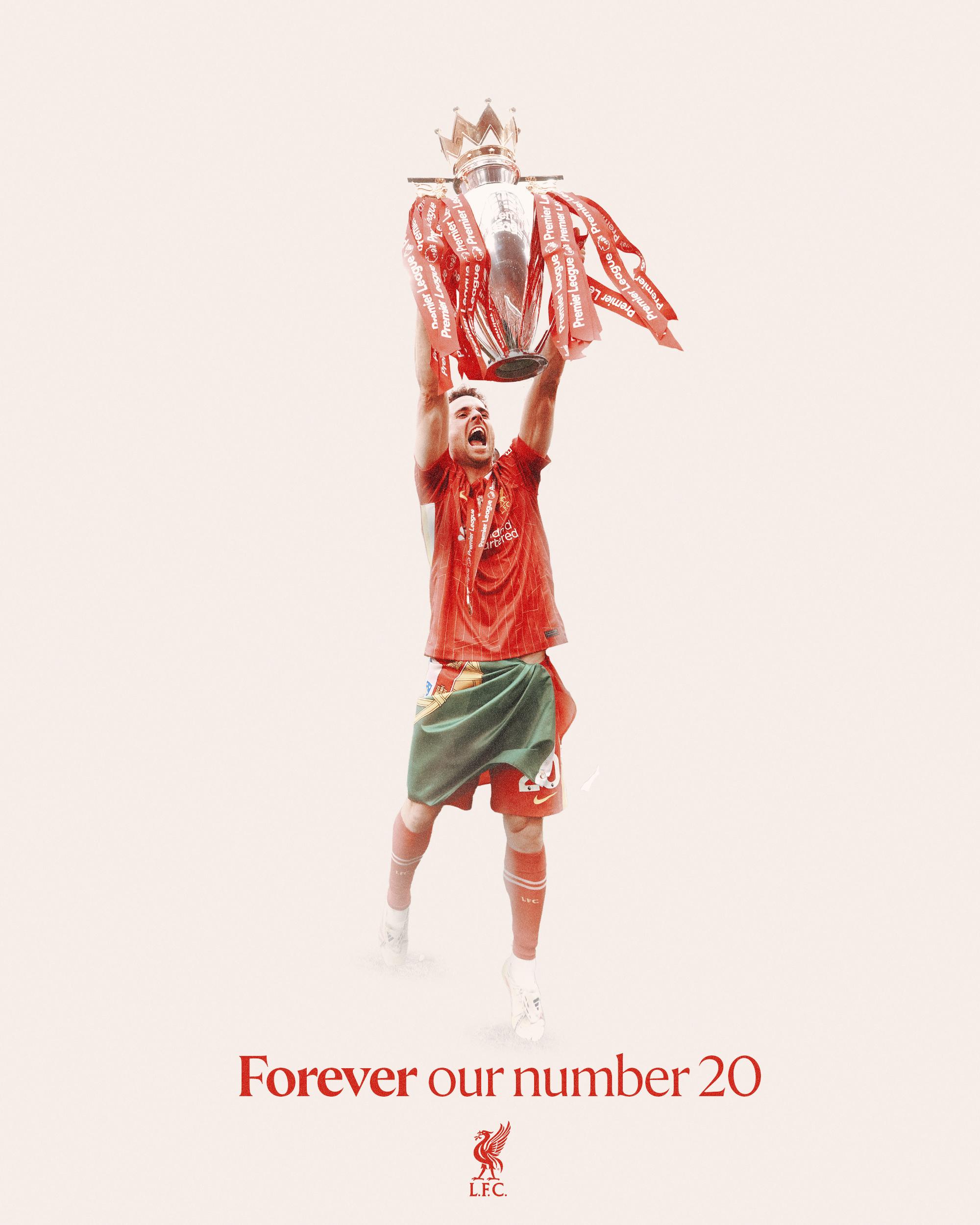 祖達(Diogo Jota)12月4日29歲生忌,利物浦出文稱「我們永遠的20號」。