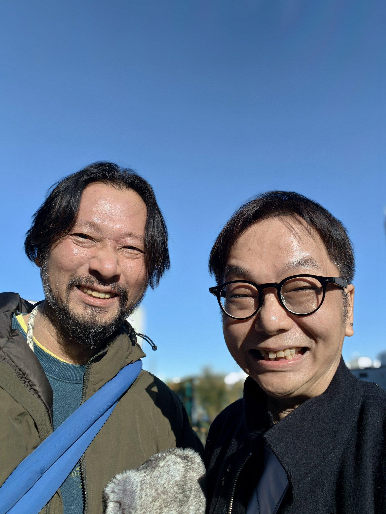 電波少年|謝昭仁(右)與伊藤高史在日本聚舊。