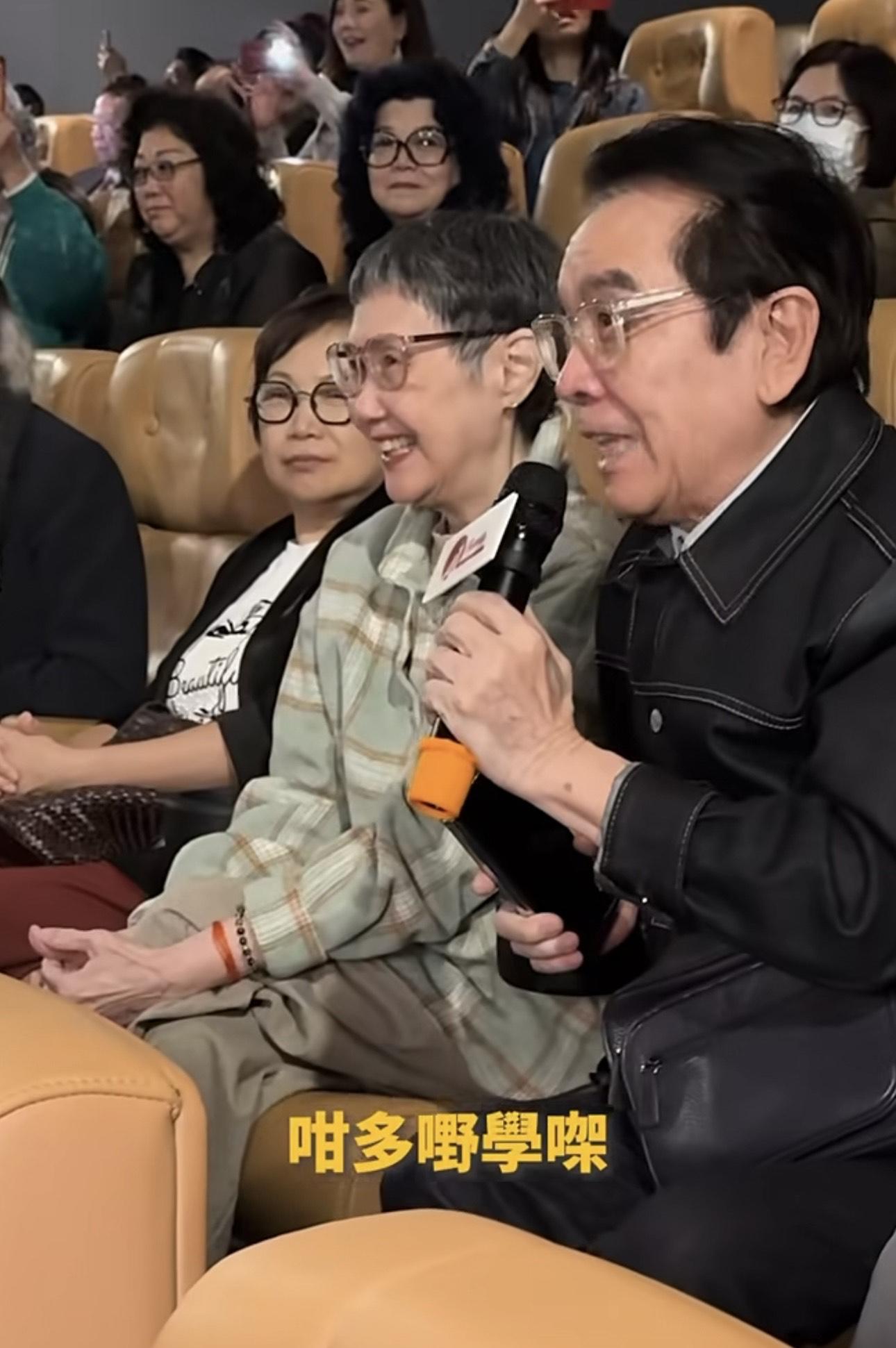 姜大衛與李琳琳入場支持張繼聰的《金童》,被阿聰大爆是拍擊片第一人。