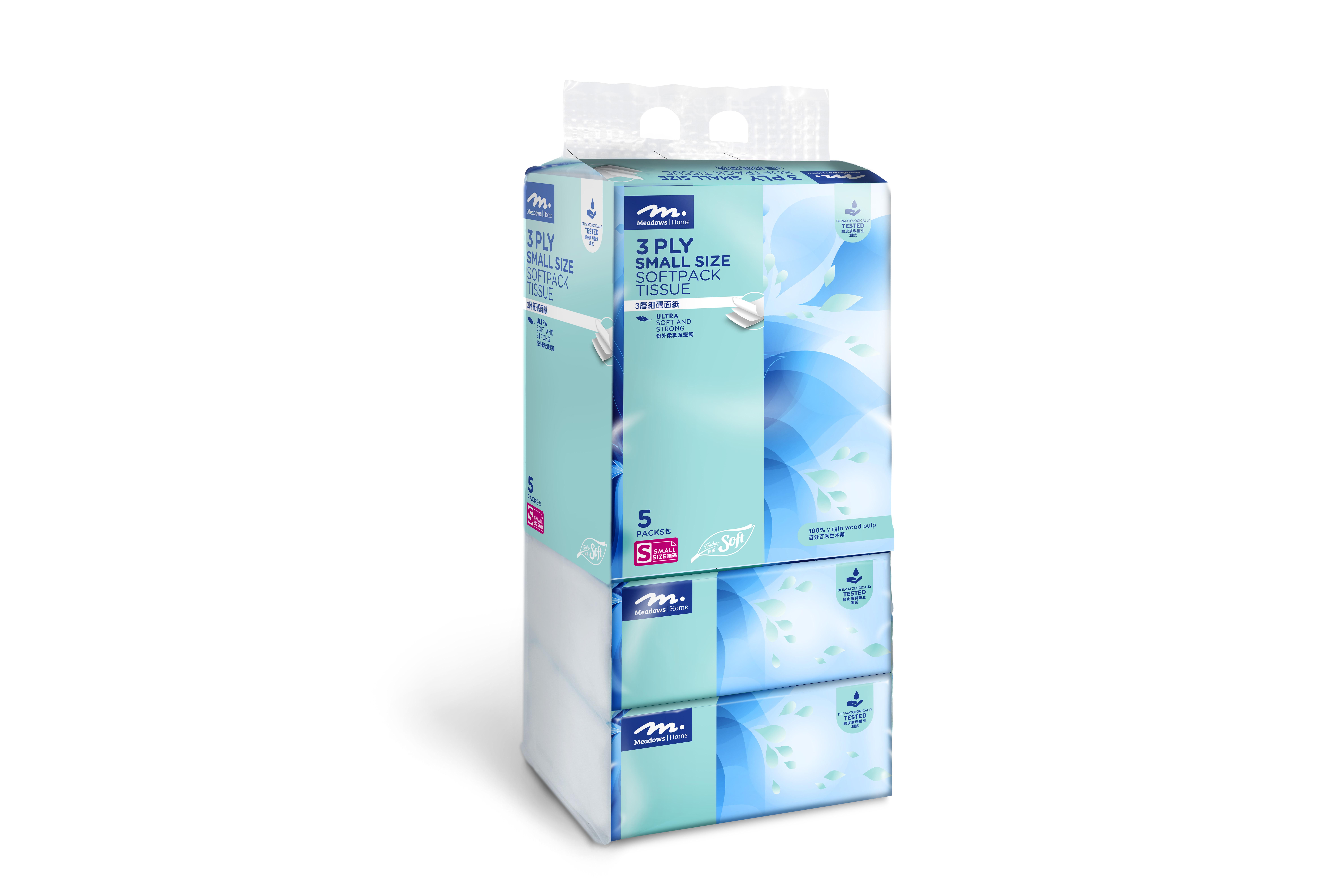 Meadows 各款3層抽取式面紙4/5包裝 88折後:$18.48/2包