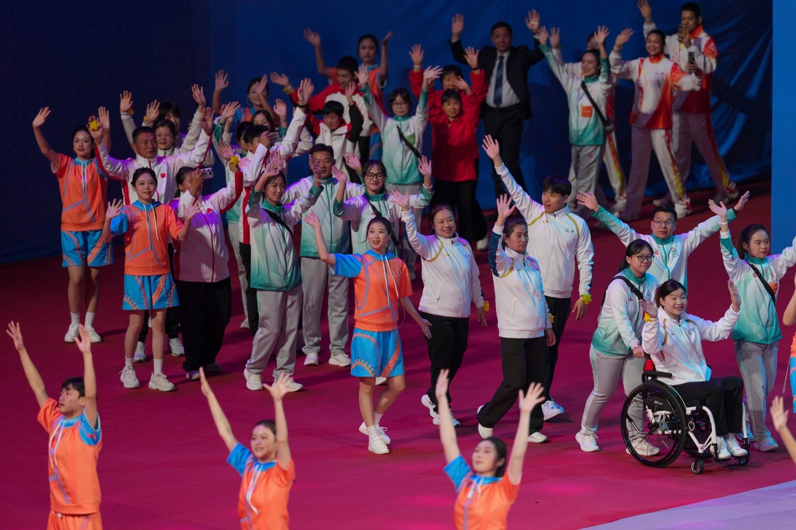 殘特奧會昨圓滿閉幕。(新華社)