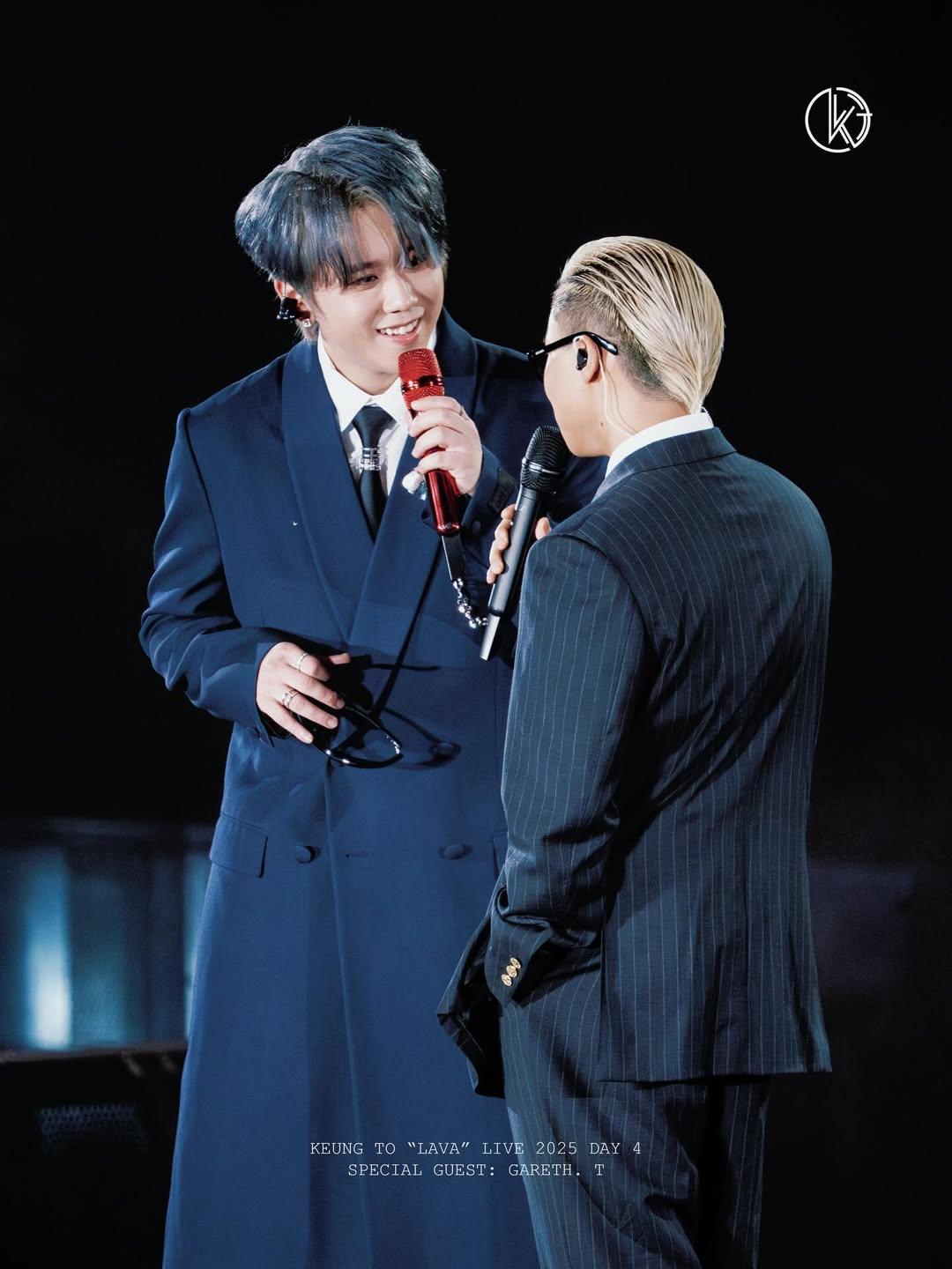姜濤演唱會第4場請來好友湯令山擔任嘉賓,姜濤自言心目中今年的我最喜愛歌曲是《用背脊唱情歌》。(IG@keungshowhkfanclub)