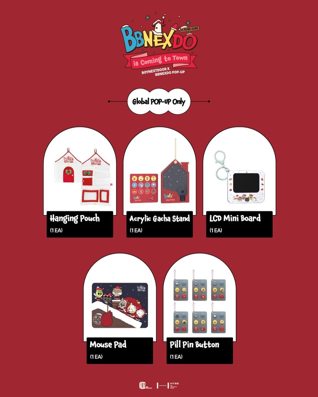 《BBNEXDO is Coming to Town》商品一覽