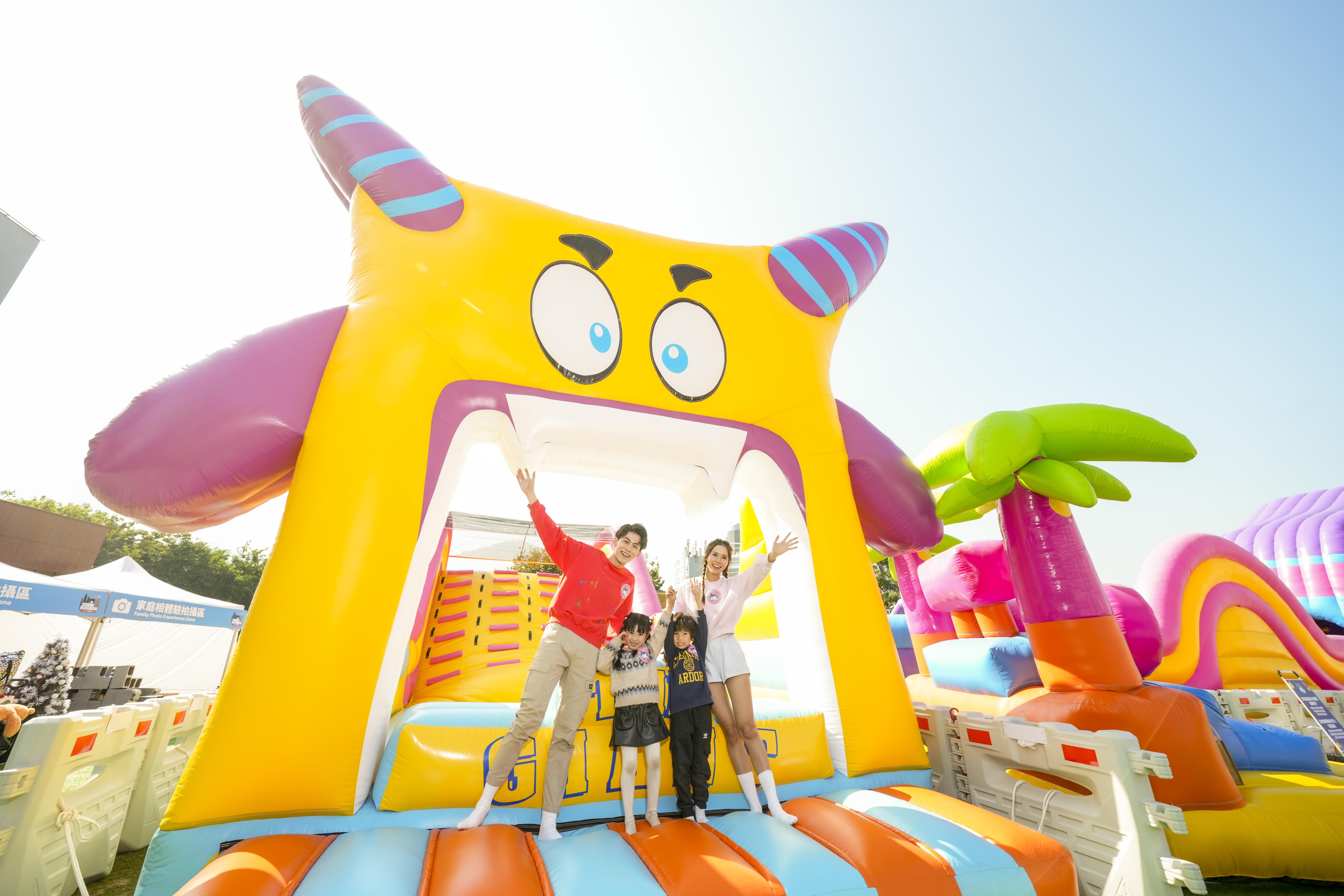 4大巨型彈跳區佔地10萬呎 最長150米障礙賽+全球最大充氣城堡