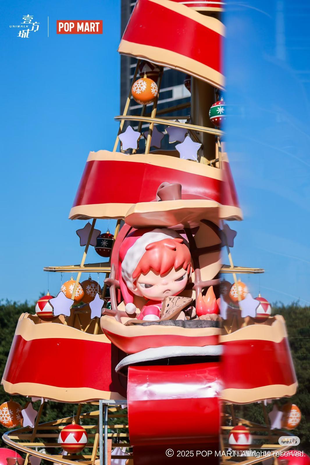 深圳聖誕好去處|前海壹方城:POP MART聖誕展 Molly、Labubu陪你過節(圖片來源:小紅書@深圳周末去哪)