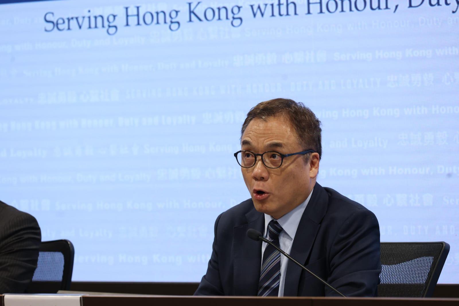 警務處國家安全處總警司李桂華。