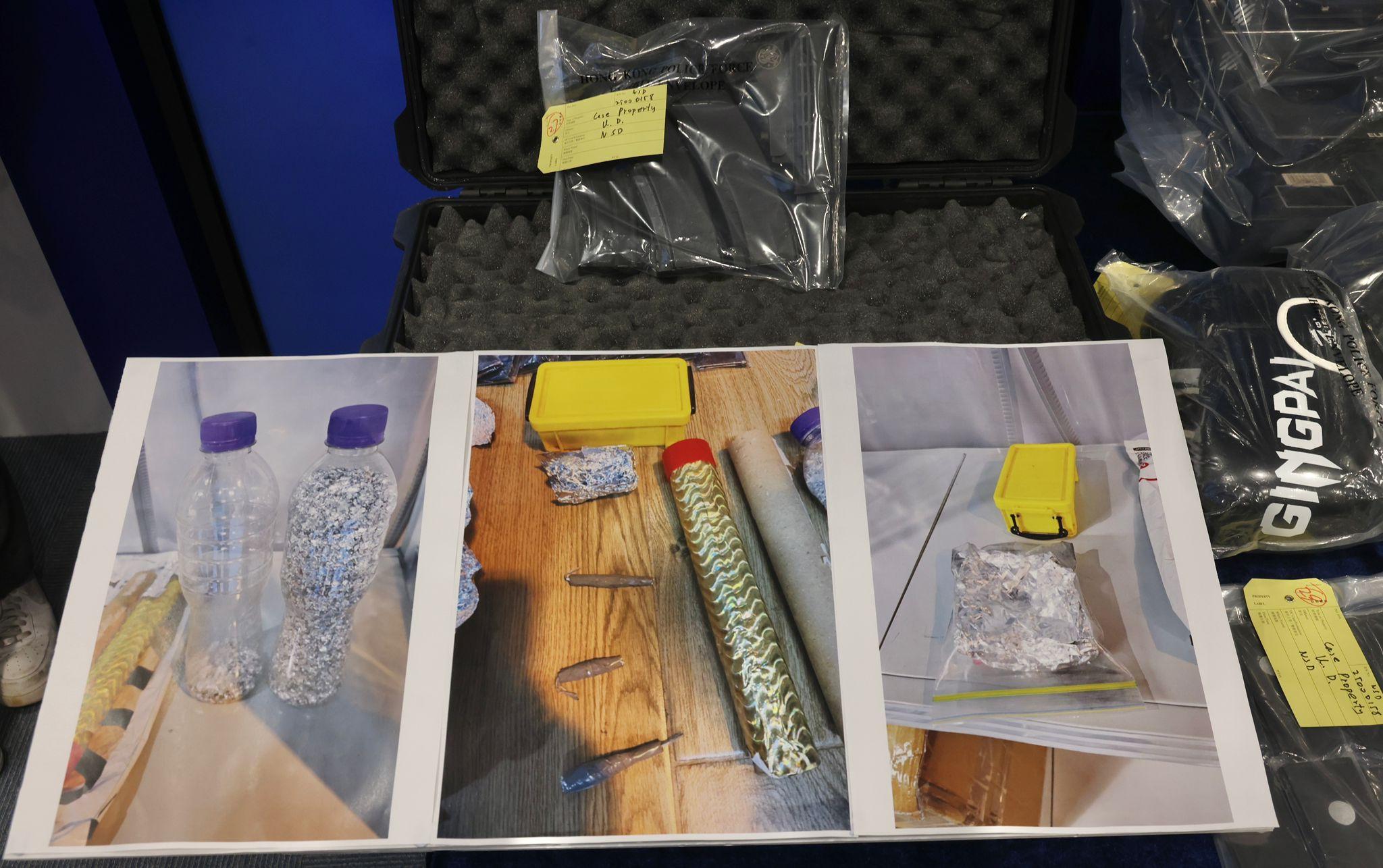 國安處首引「非法操練」罪拘9男,並檢獲一批武器。