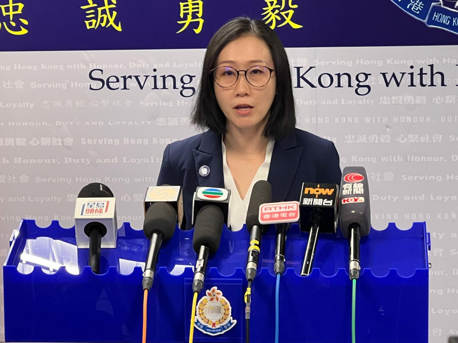 西區警區刑事部總督察張蔚珊。