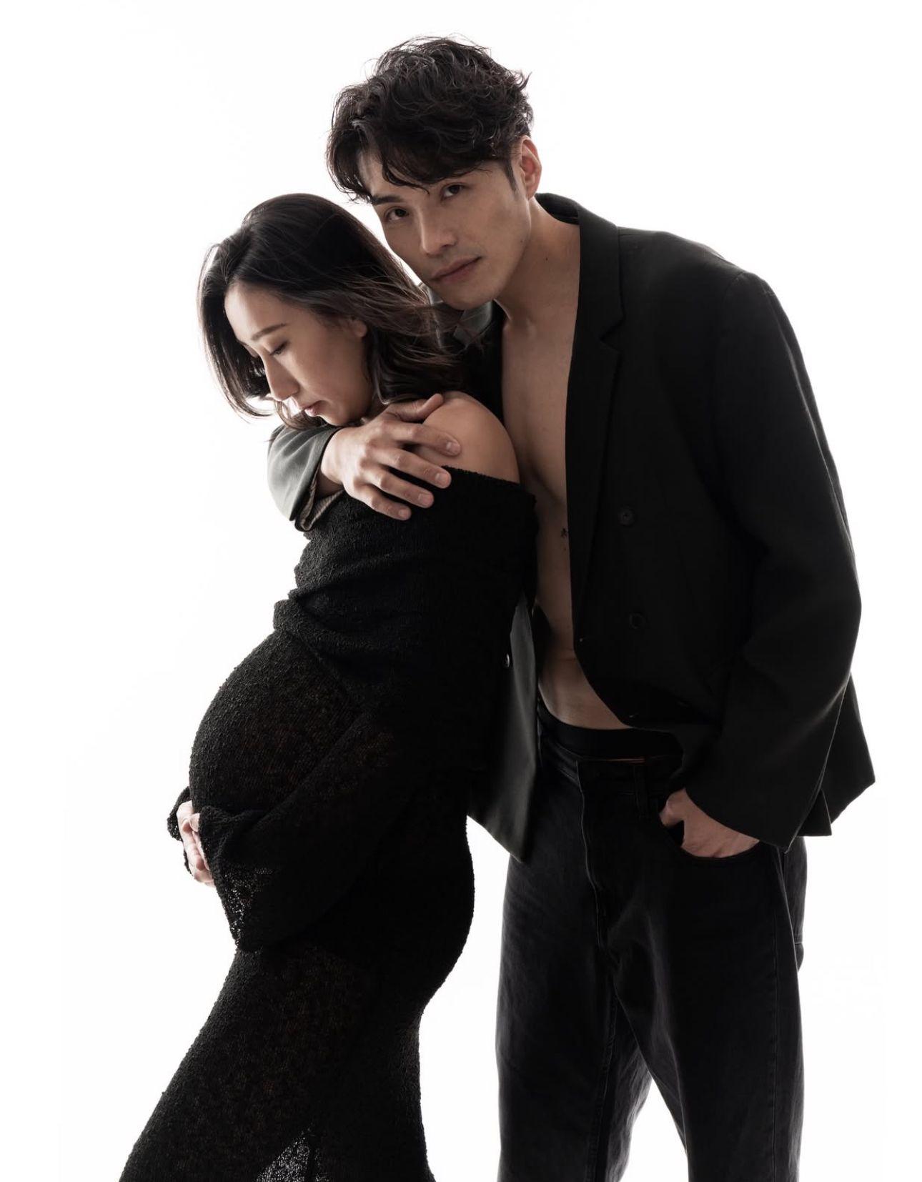 張小倫與太太Natalie早前拍寫真紀念榮升父母。