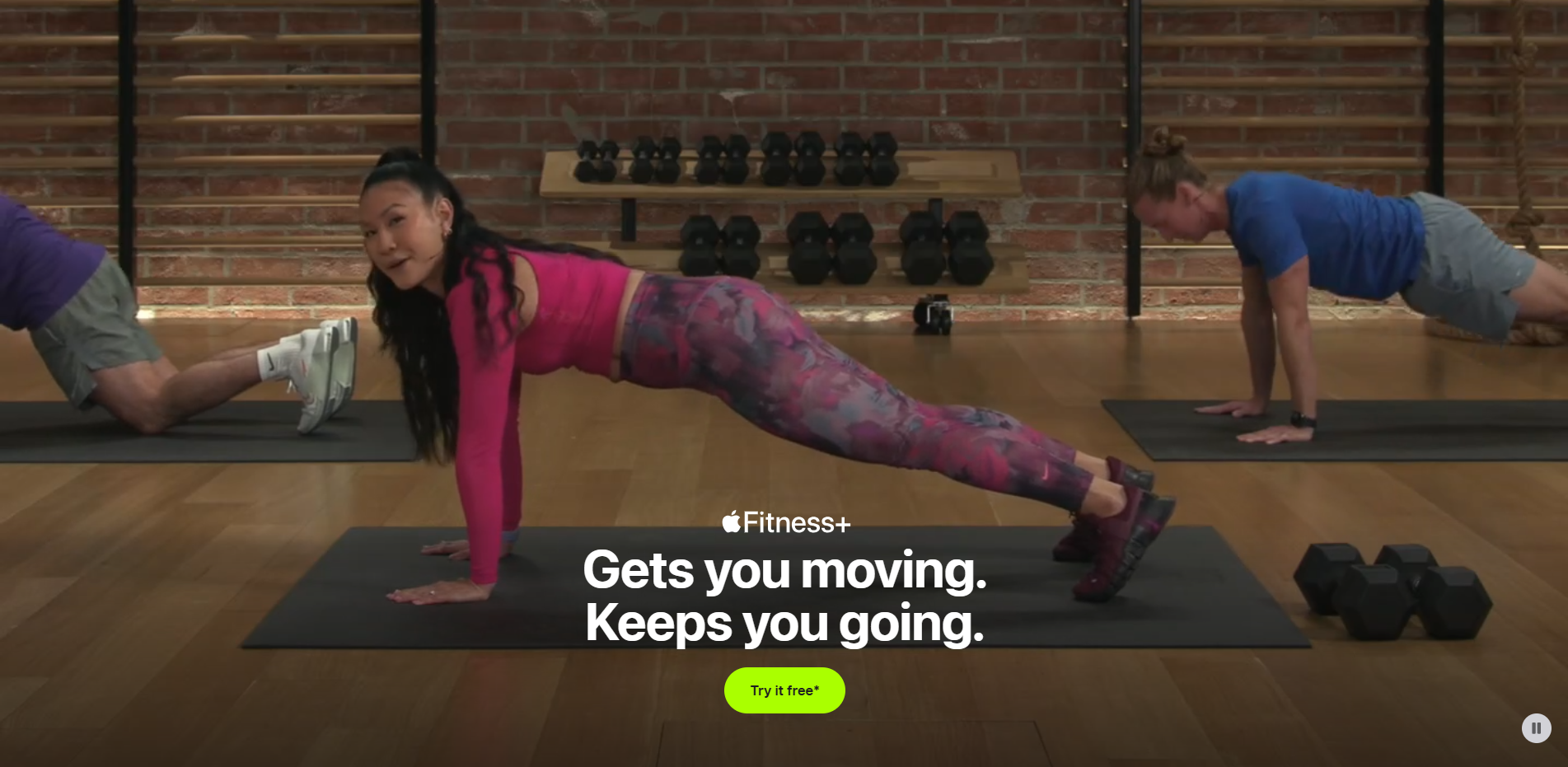 Apple Fitness+為一系列由專人拍攝的體能訓練課程影片。