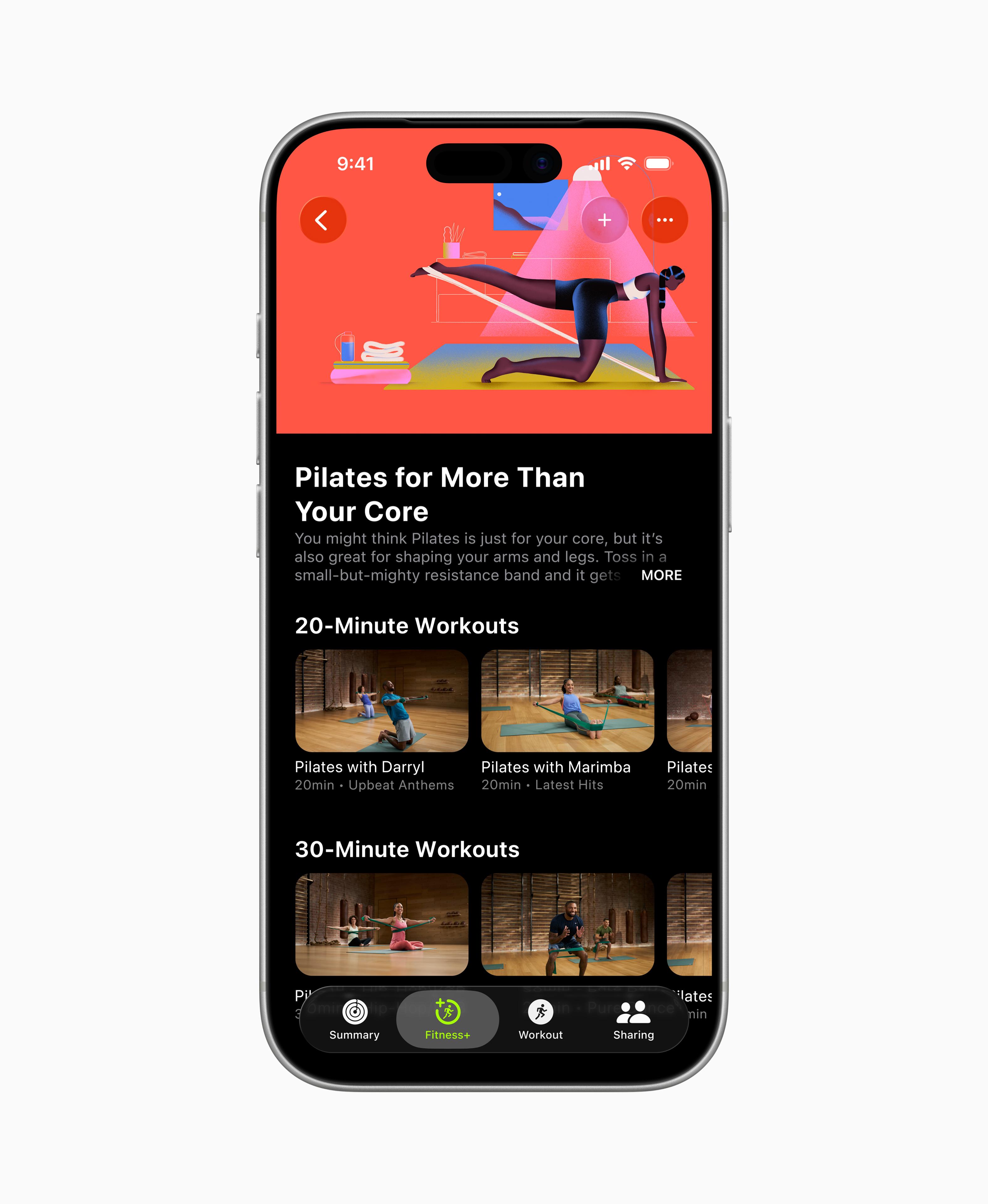 「Collections」匯聚一系列從Apple Fitness+資料庫精心編選的體能訓練和冥想,協助用户達成目標或尋找符合興趣的體能訓練。