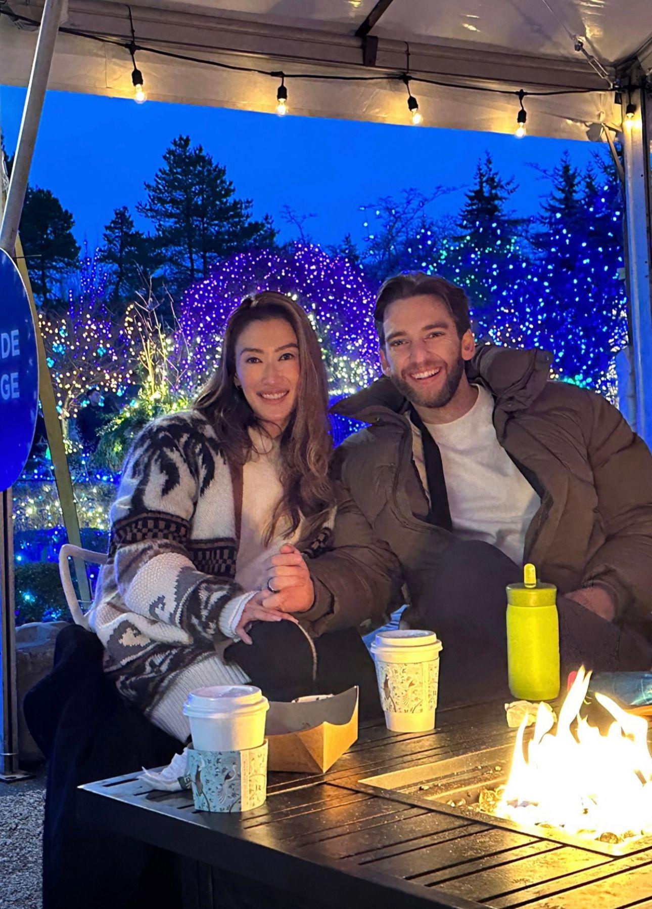 謝婷婷與Mathew盡情放閃。