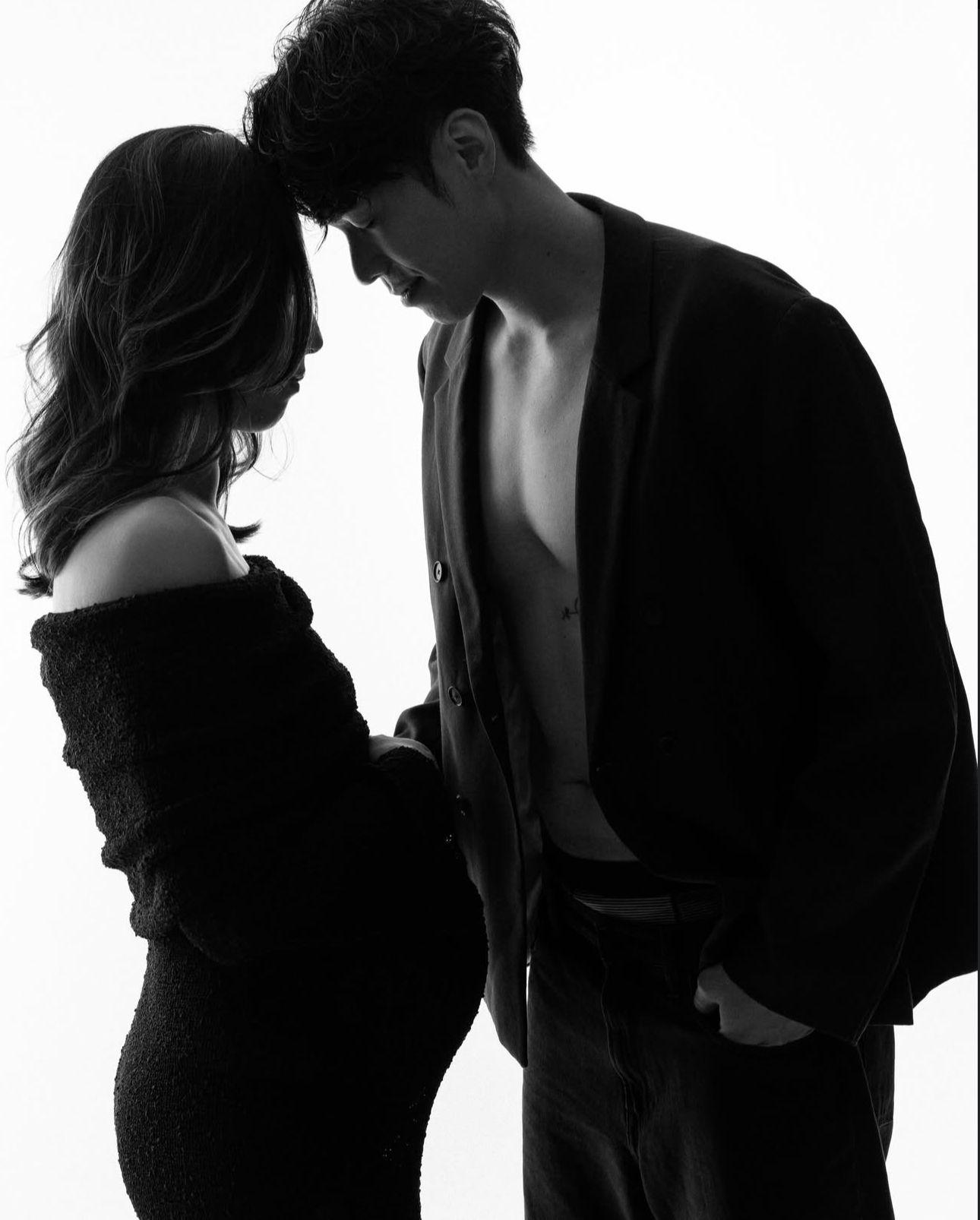 張小倫與太太Natalie早前拍寫真紀念榮升父母。