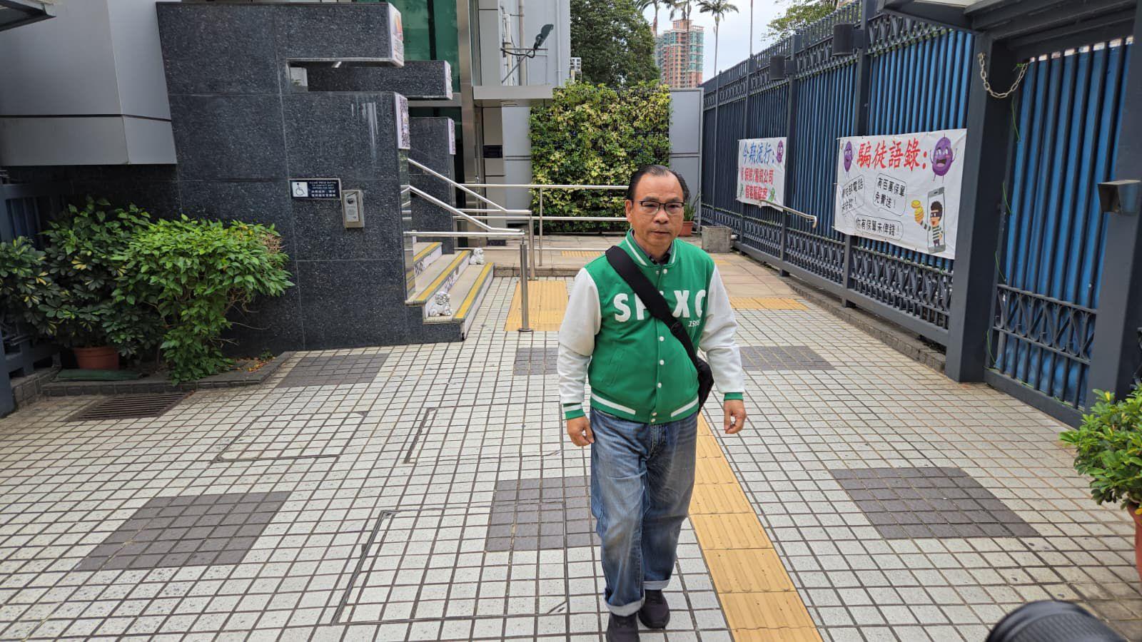 廖成利被警方國安處邀請到元朗警署會面,下午離開