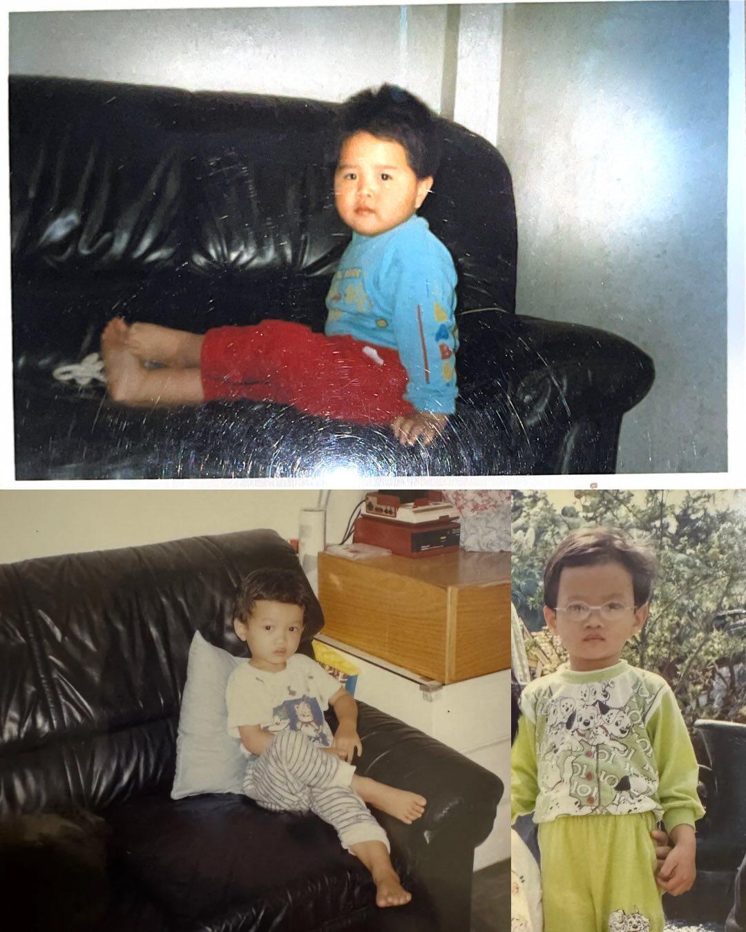 劉啟進post梁敏巧童年「合照」