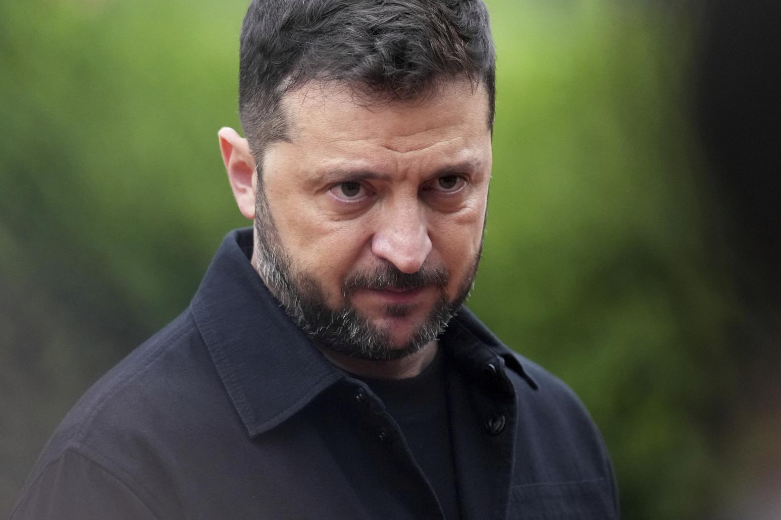 烏克蘭總統澤連斯基周二稱,俄羅斯必須在實現「真正的和平與安全保障」方面,展現出跟烏方相同的意願。(美聯社資料圖片)