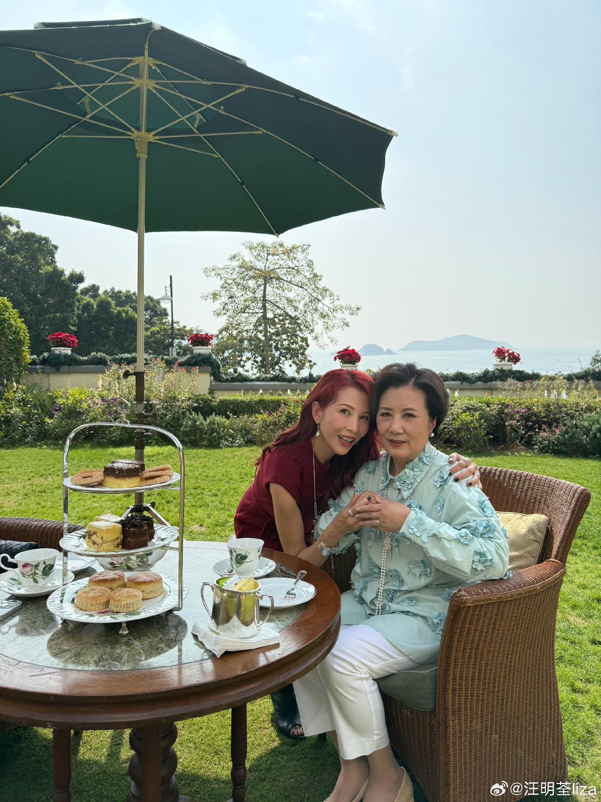 汪明荃與蔡少芬合作。