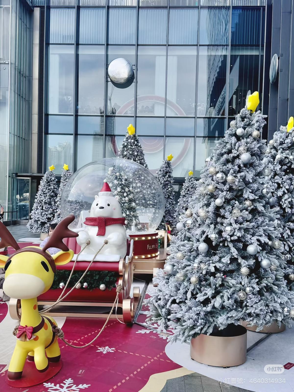 深圳聖誕好去處|深業上城:「絨熊冬日」童話世界 (圖片來源:小紅書@萬萬der福)