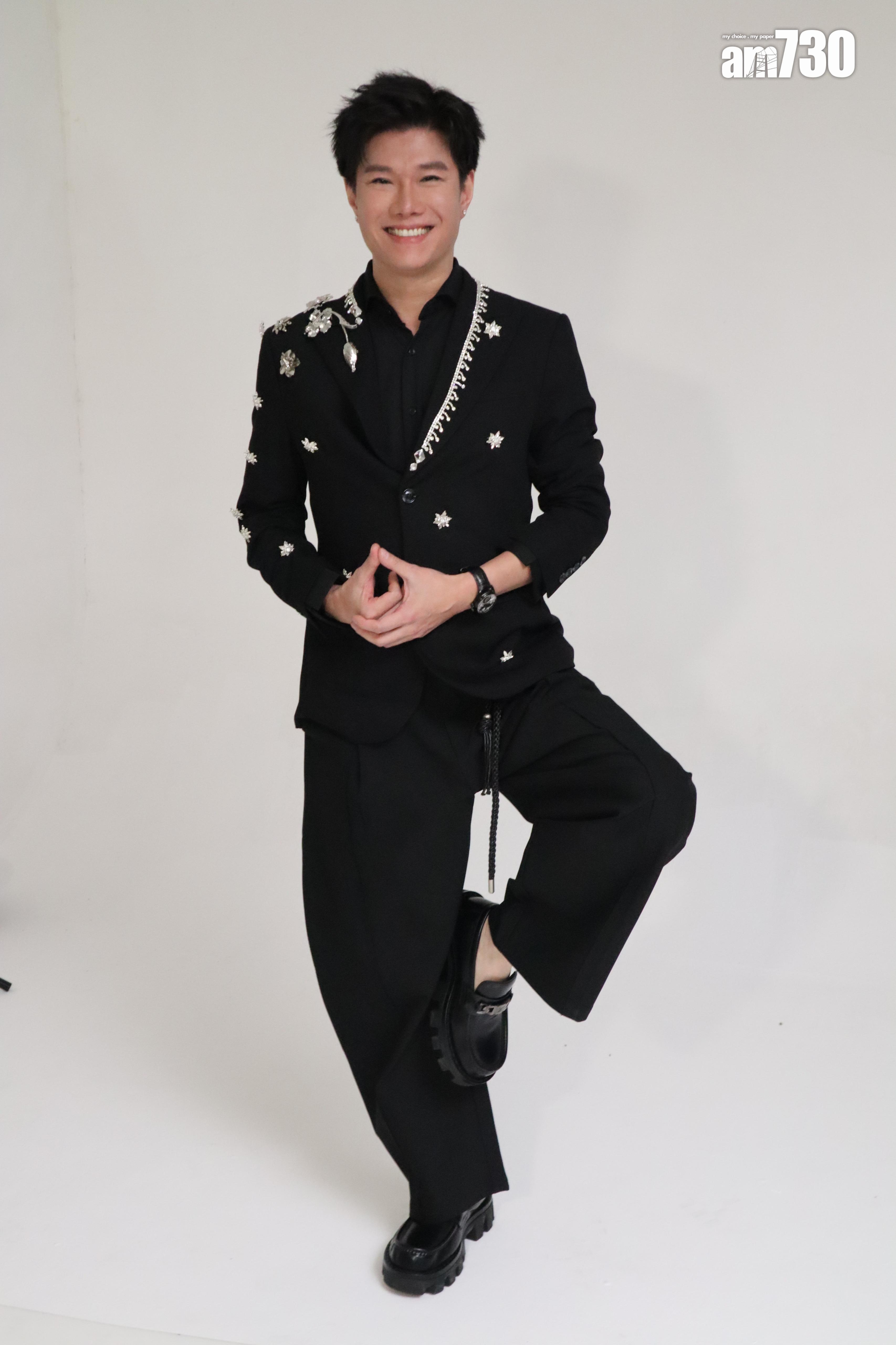 張與辰日前拍攝手錶宣傳照。(娛樂組攝)