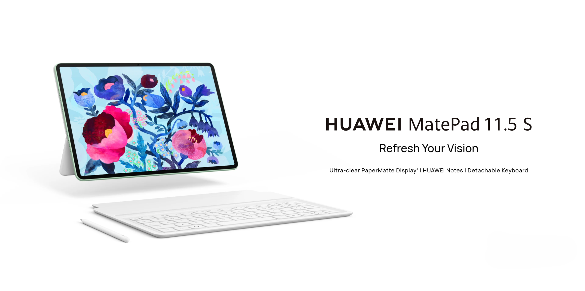 HUAWEI MatePad 11.5 S平板的柔光屏更加清晰。