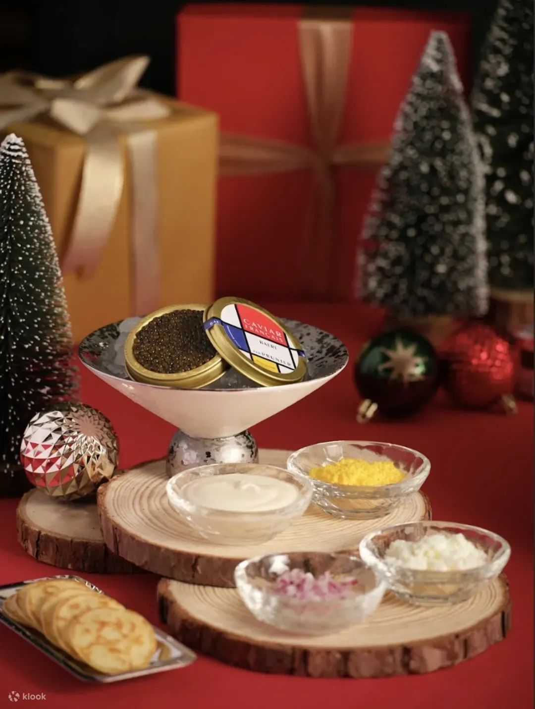 聖誕2025|香港嘉里酒店「奢華獻禮」魚子醬下午茶(圖片來源:KLOOK)