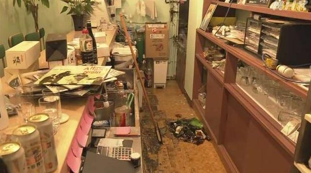 青森縣7.5級地震,青森縣八戶市災情。(互聯網)