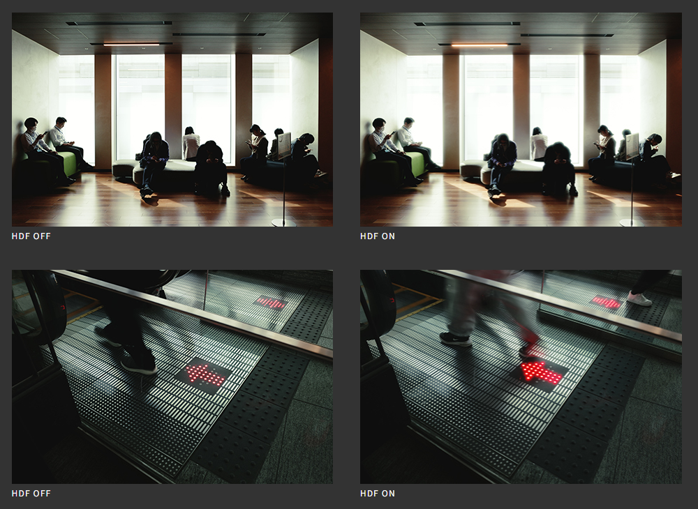 對比開啟及關掉HDF的相片效果。