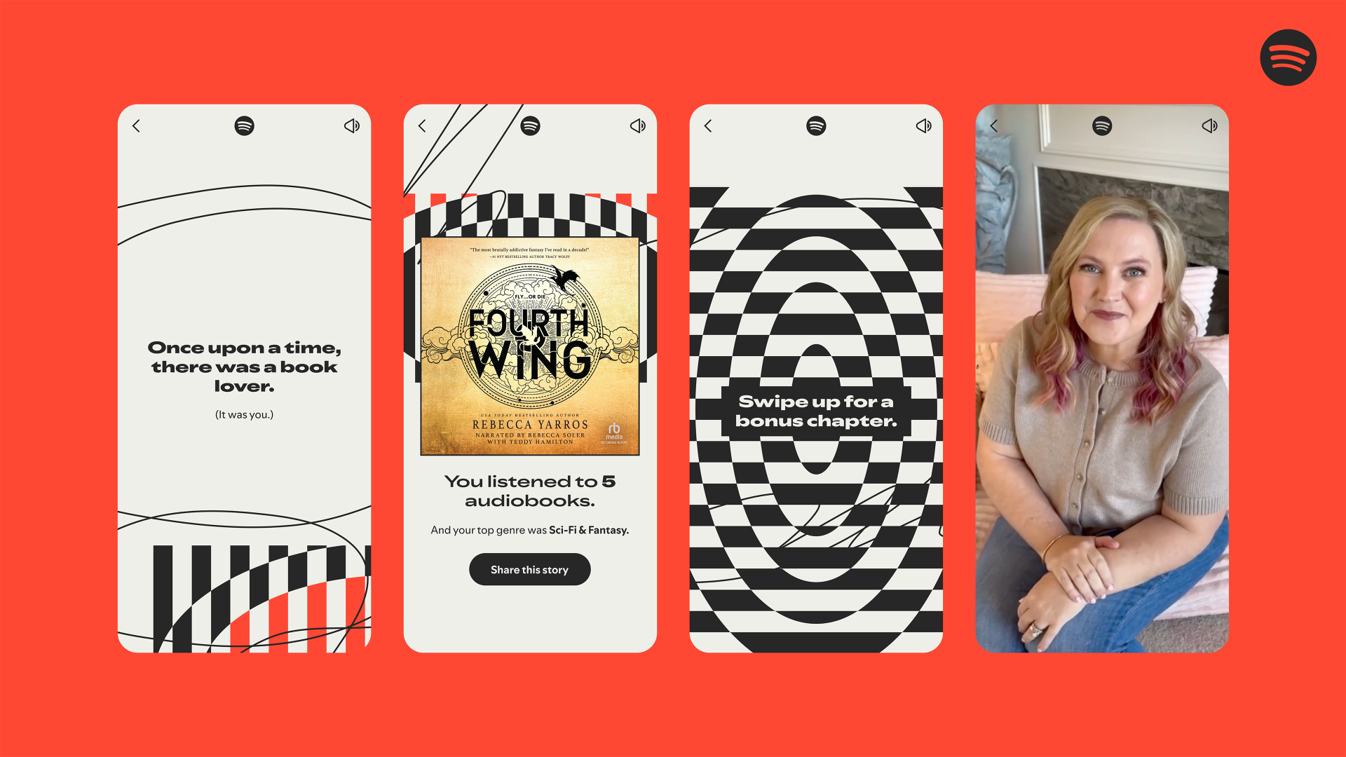 Spotify Wrapped新增有聲書的收聽數據。