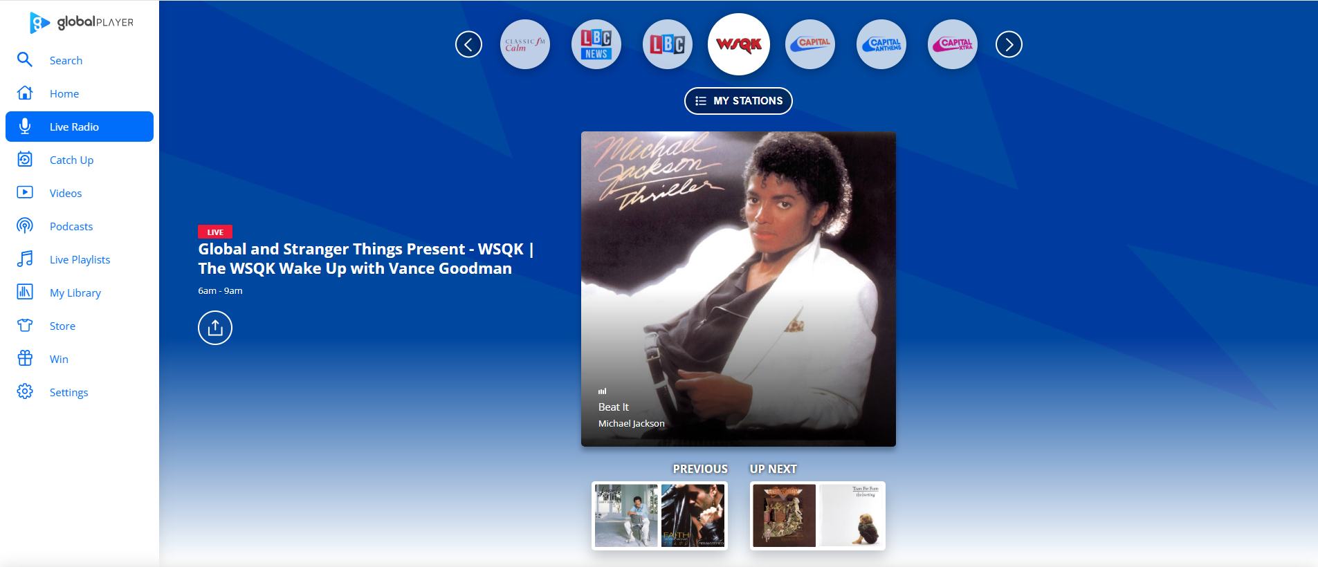 WSQK The Squawk電台播放舊歌為主。