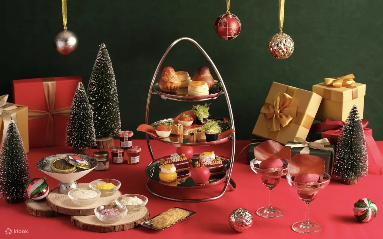 聖誕2025|香港嘉里酒店「奢華獻禮」魚子醬下午茶(圖片來源:KLOOK)