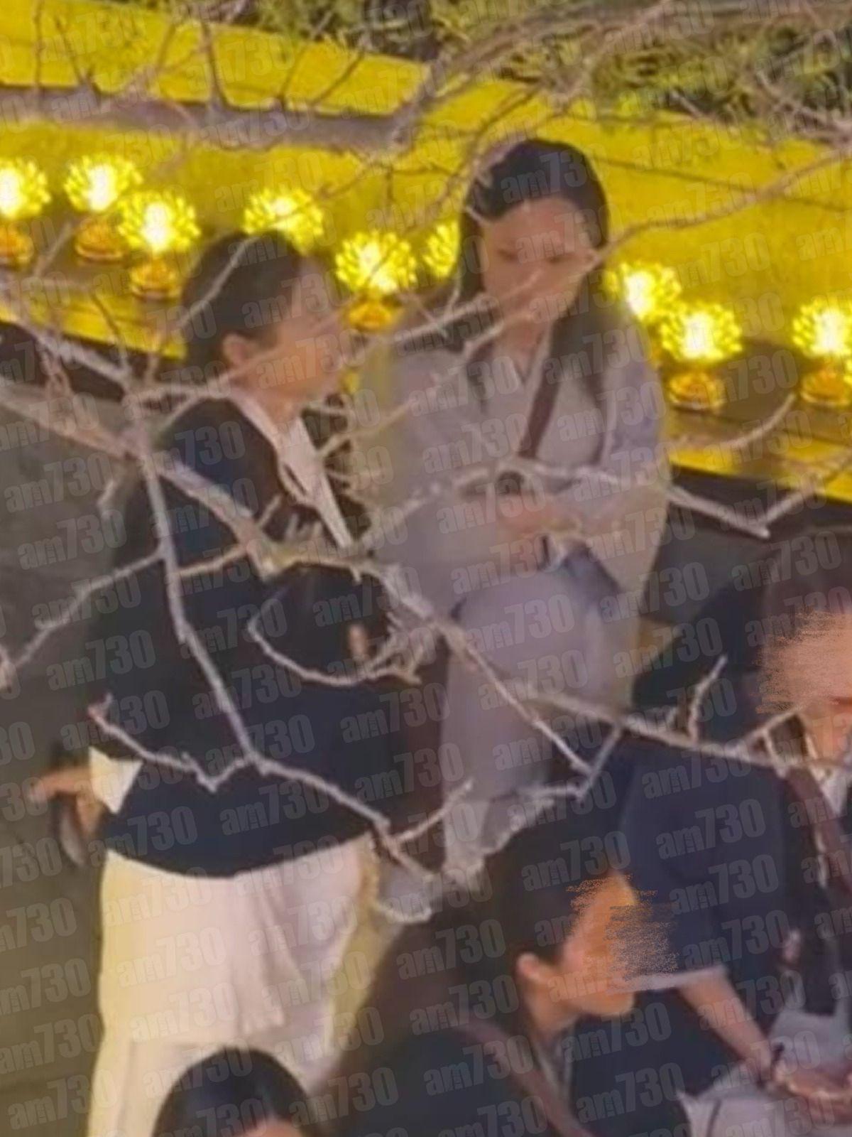 余思敏跟同行人士有講有笑。