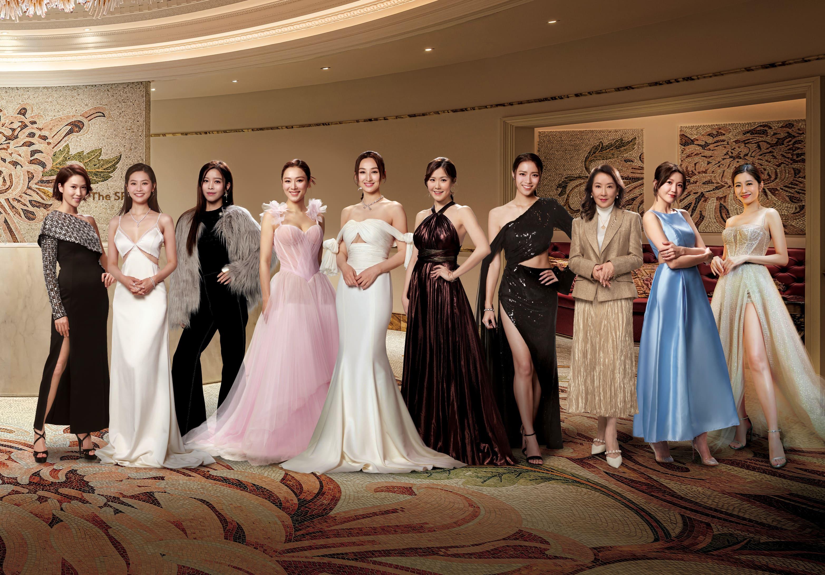 「最佳女配角」(圖左起)蔣祖曼、郭柏妍、賴慰玲、王敏奕、高海寧、劉佩玥、劉穎鏇、龔慈恩、吳若希、陳自瑤