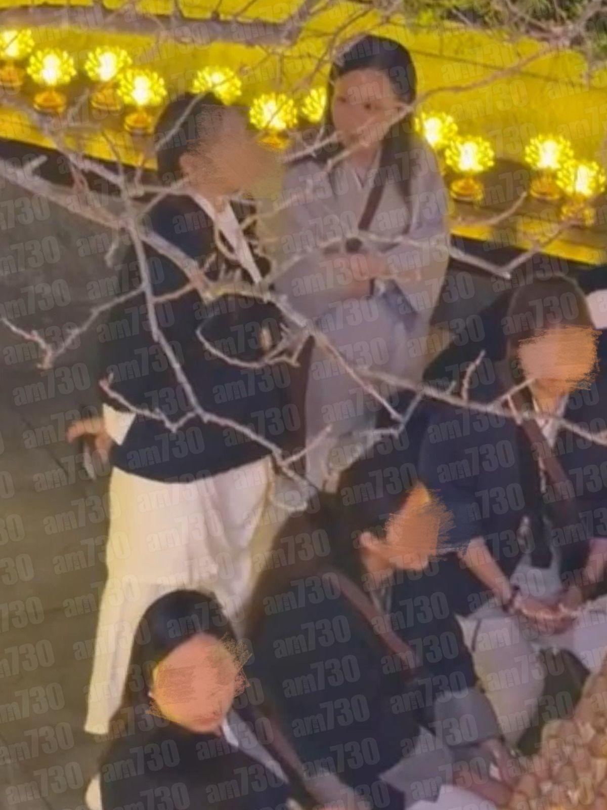 余思敏跟同行人士有講有笑。