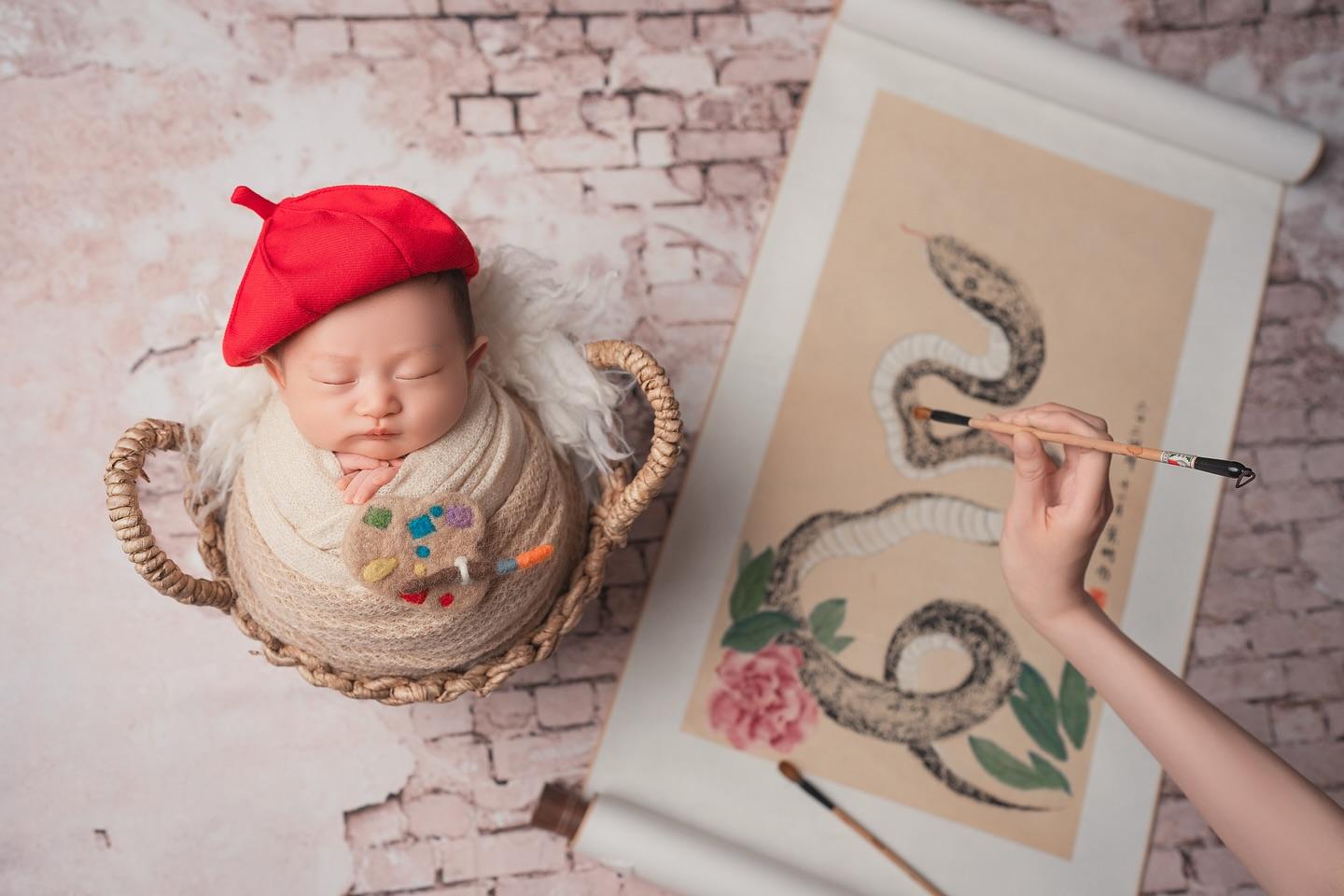 方力申與葉萱的BB非常可愛。