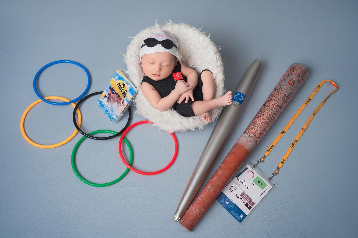 方力申與葉萱的BB非常可愛。