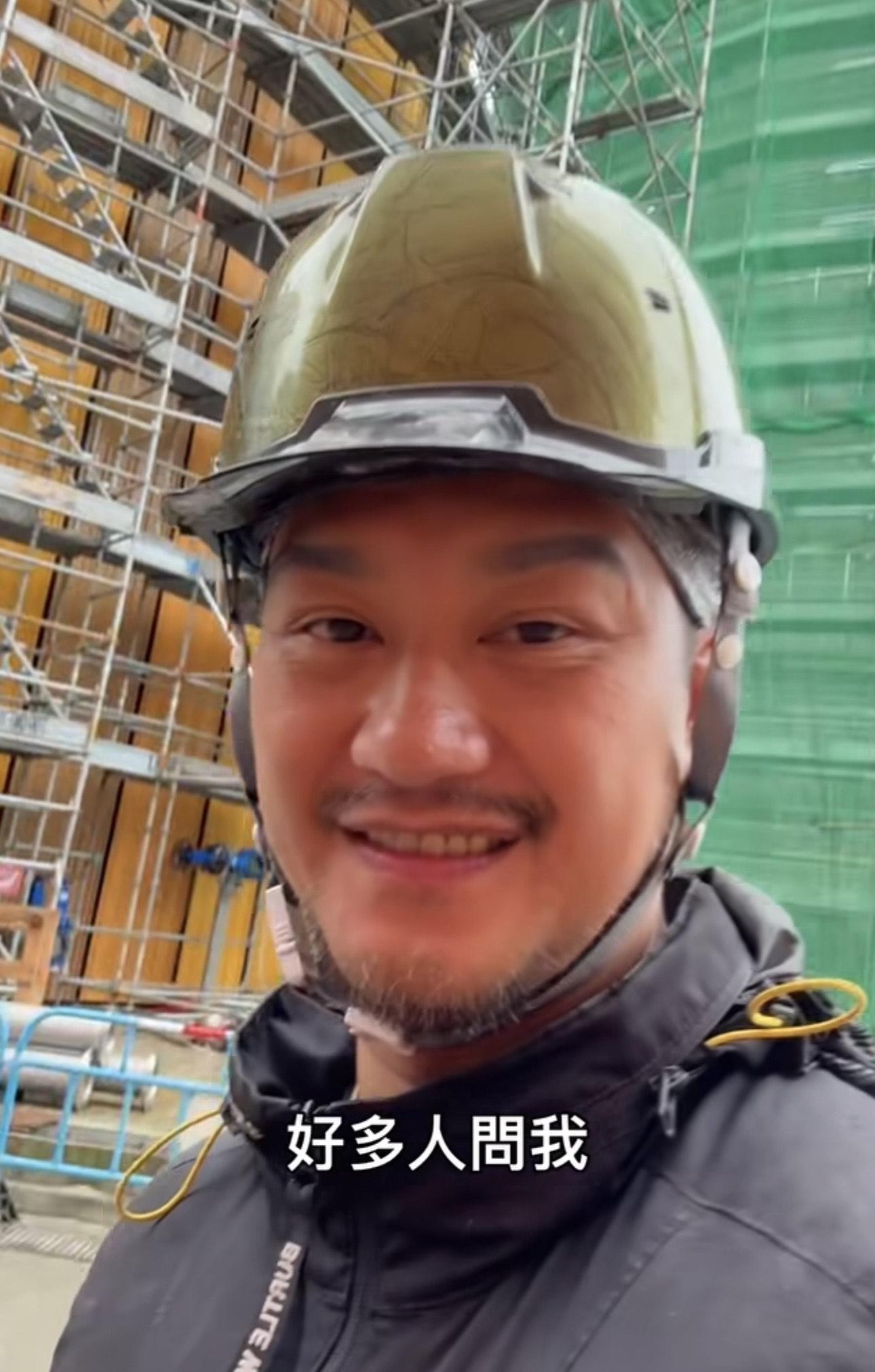 吳浩康拍片分享近況。