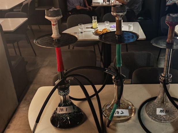 控煙酒辦人員在行動中檢取的水煙。（政府新聞處）