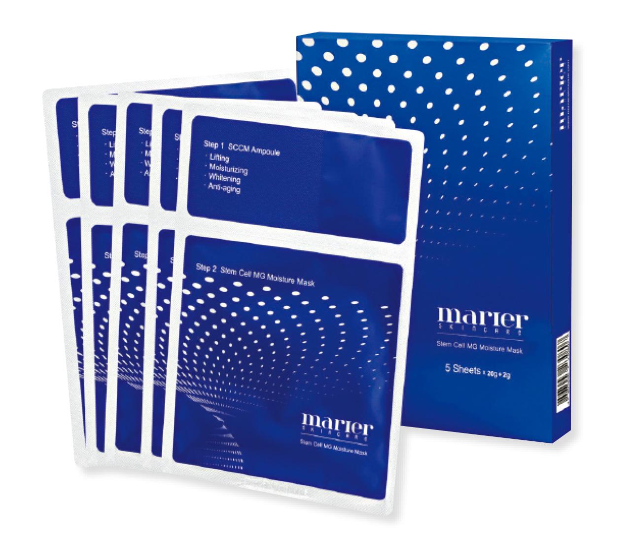 marier skincare 幹細胞導航全效面膜 $498/5片
面膜由蒟蒻及水藻等製成,透氣度高並具鎖水力,能高效將水分及營養等導入皮膚底層,帶來補濕、舒敏降紅及緊緻等功效。(k)